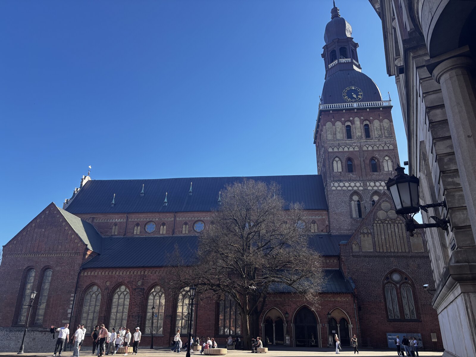 Riga Cathedral tower above Dome Square