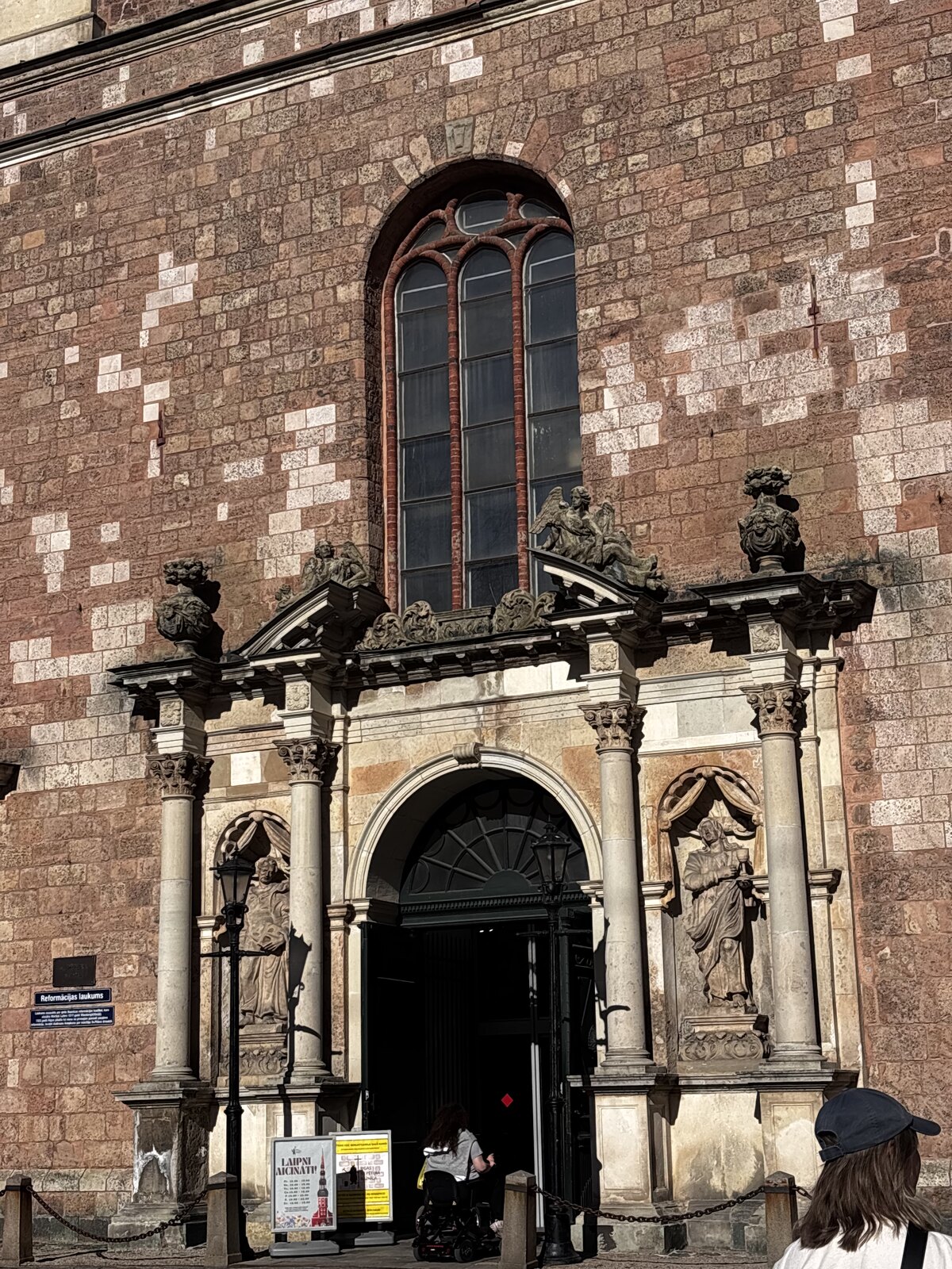 Baroque west portal of St Peter's Church, Riga Old Town