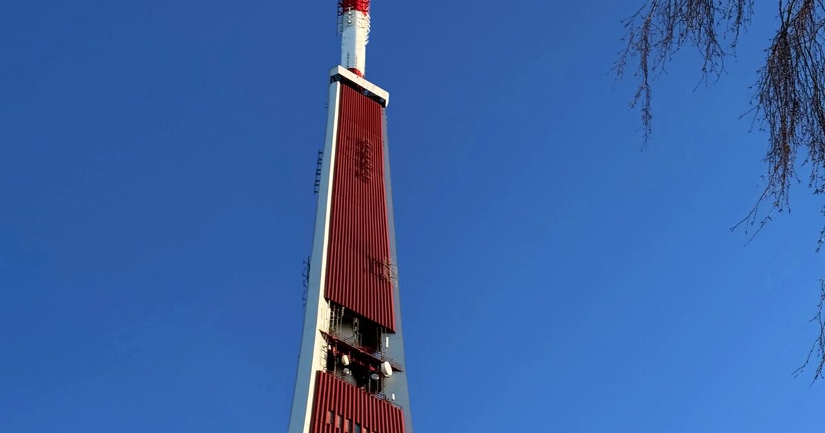 Torre de TV de 368,5&nbsp;m de Riga &mdash; la estructura autoportante más alta de la Unión Europea.
